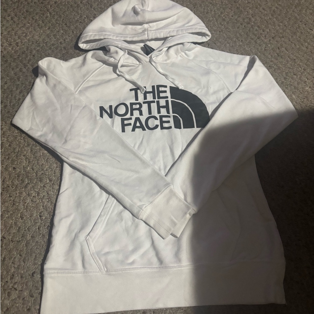 White North Face hoodie size SMALL